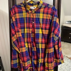 Plaid button down shirt